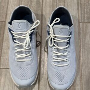 Olukai Men's Cream and Blue Athletic Shoes
